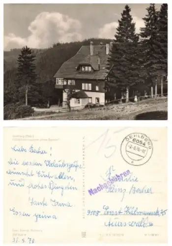 98528 Gehlberg FDGB Erholungsheim Haus Daheim o 2.6.1976 Nachgebühren Stempel