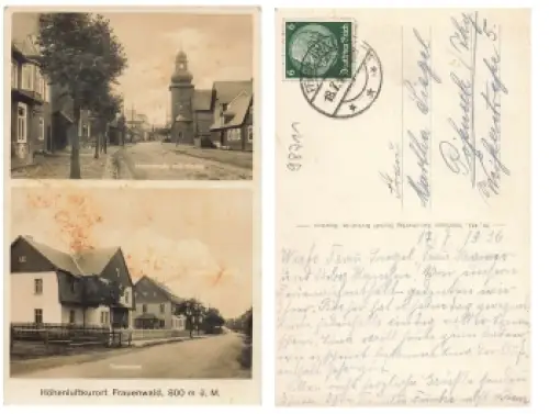 98711 Frauenwald Hauptstrasse und Ferienheim o 18.7.1936