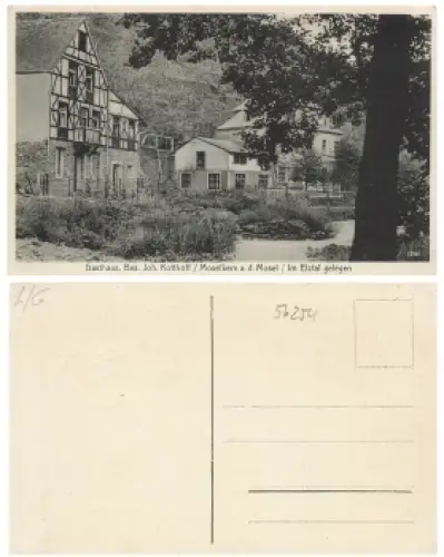 56254 Moselkern Mosel Gasthaus Kotthoff * um 1920