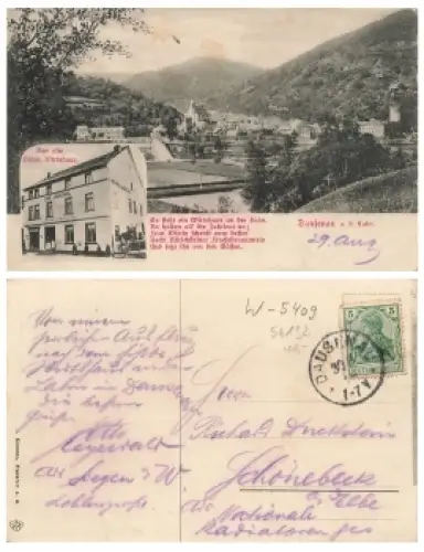 56132 Dausenau Lahn Wirtshaus zum Lahnthal o 30.8.1907
