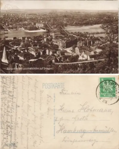 Loschwitz Dresden Blick zu Körnerplatz o 29.10.1926