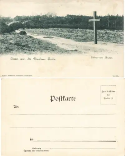 Dresdner Heide Schwarzes Kreuz * um 1900