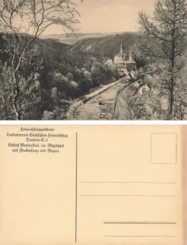 01809 Weesenstein Schloss mit Finkenfang und Maxen Sächsischer Heimatschutz * 1920