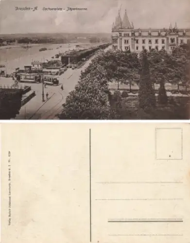 Johannstadt Dresden Sachsenplatz Jägerkaserne * um 1920