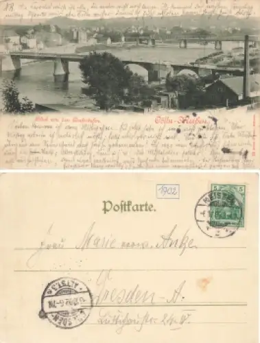 Meißen Cölln von den Amtsstufen o 8.10.1902