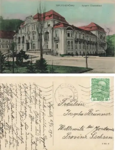 Teplitz-Schönau Kaiserin Elisabethbad Böhmen  o 28.5.1911