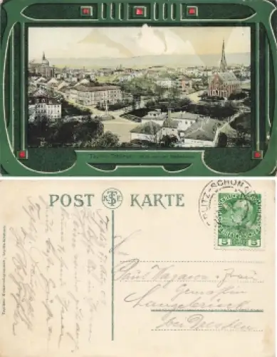 Teplitz-Schönau Böhmen von der Stefanshöhe o 17.8.1909