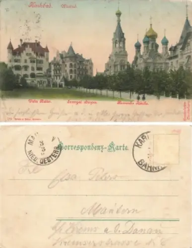 Karlsbad Westend Böhmen o 3.3.1900