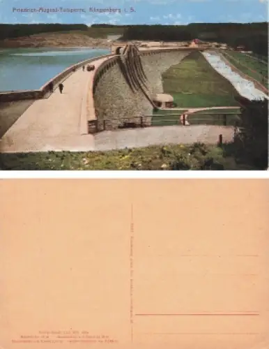 01774 Klingenberg Sachsen Friedrich August Talsperre Staumauer * um 1920