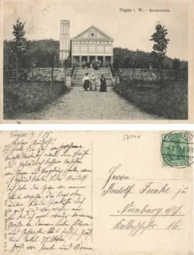 Hagen Westfalen Krematorium o 4.1.1915
