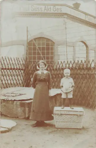 Dresden Paul Süss AG Luxuspapierfabrikation Echtfoto * um 1910