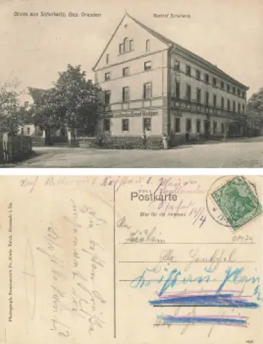 Schullwitz Dresden Gasthof Ernst Medger o 1911