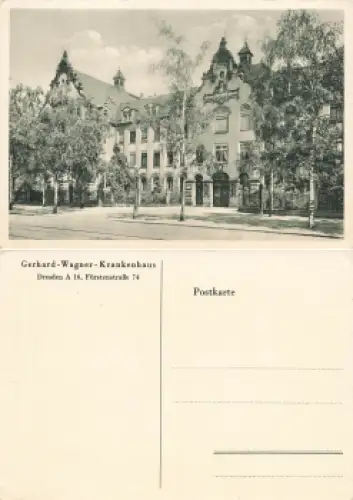 Blasewitz Dresden Fürstenstrasse 74 Gerhard Wagner Krankenhaus * um 1930