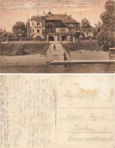 Blasewitz Dresden Dresdner Ruderverein Klubhaus gebraucht um 1920