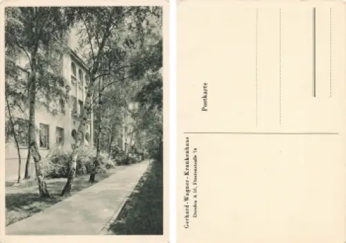 Blasewitz Dresden Fürstenstrasse 74 Gerhard Wagner Krankenhaus * um 1930