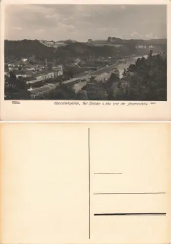 01814 Bad Schandau Elbsandsteingebirge und Schrammsteine * um 1950 Verlag Hahn-Foto2320