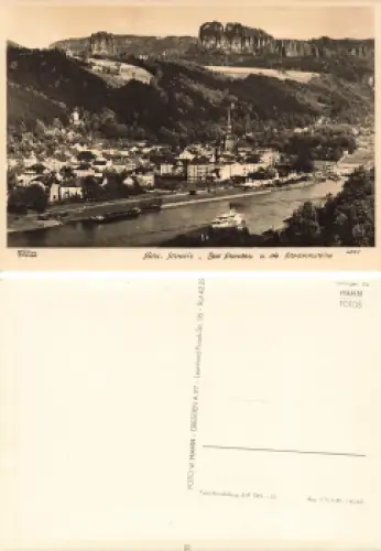 01814 Bad Schandau und die Schrammsteine * 1963 Verlag Hahn-Foto4021