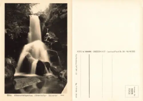 Elbsandsteingebirge Lichtenhainer Wasserfall * 1964 Verlag Hahn-Foto3453