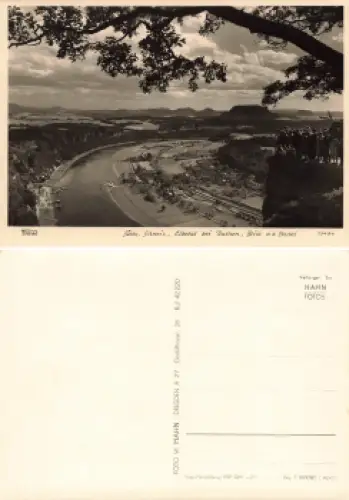 Sächsische Schweiz Elbtal bei Rathen * 1963 Verlag Hahn-Foto13484