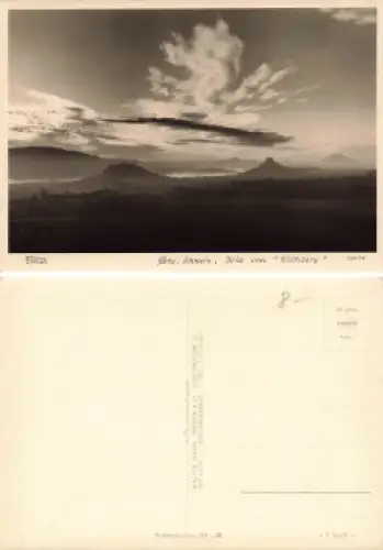 Sächsische Schweiz vom Wolfsberg * 1959 Verlag Hahn-Foto13419