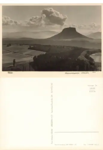 Elbsandsteingebirge Lilienstein * 1950 Verlag Hahn-Foto13098
