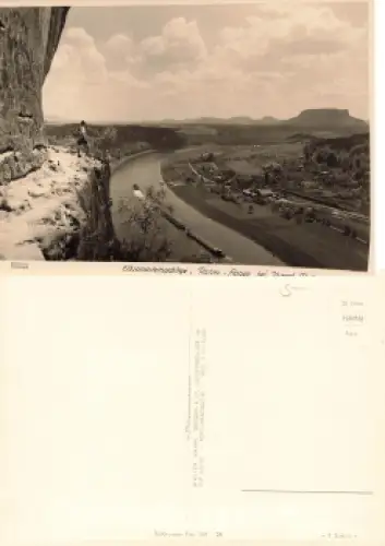 Elbsandsteingebirge Rahm-Hanke Kletterfelsen * 1959 Verlag Hahn-Foto13073