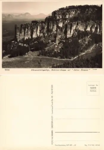 Elbsandsteingebirge Bloßstock Gruppe mit Kleiner Zschana Kletterfelsen * 1964 Verlag Hahn-Foto11138