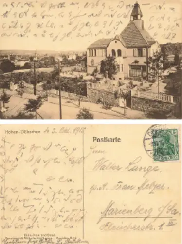 Hohen-Dölzschen Dresden o 1915