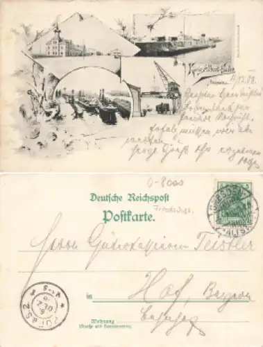 Friedrichstadt Dresden König Albert Hafen o 1908