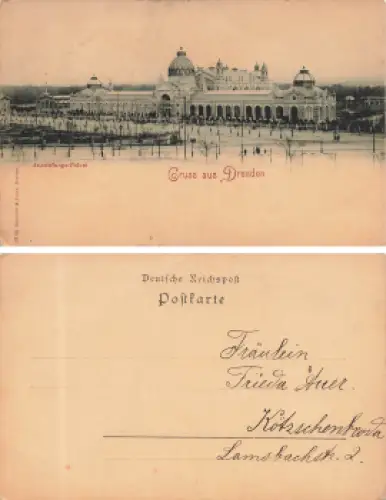 Johannstadt Dresden Ausstellungs Palast * um 1900