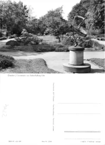 Johannstadt Dresden Käthe-Kollwitz-Ufer Sonnenuhr * 1979 Hanich2244