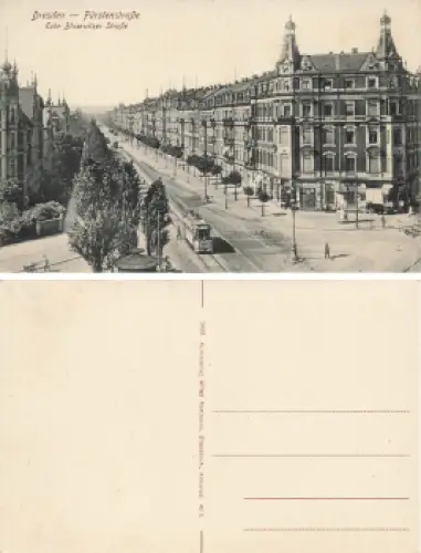 Johannstadt Dresden Fürstenstraße Ecke Blasewitzer Straße * um 1910