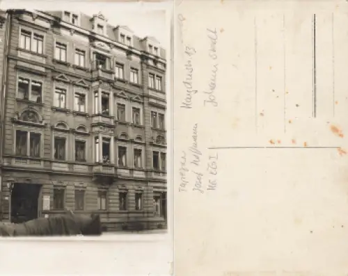 Johannstadt Dresden Haydnstrasse 13 Tapezierer Josef Hoffmann Echtfotokarte um 1930