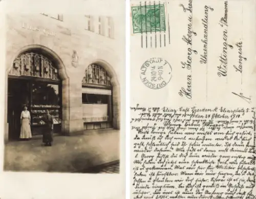 Johannstadt Dresden Güntzplatz 5 Elias Cafe Echtfotoo 1914