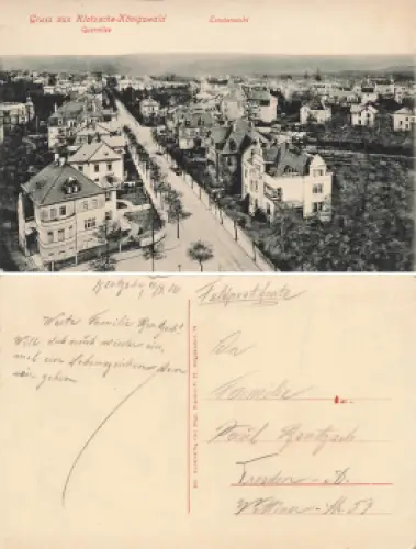 Klotzsche-Königswald Dresden Querallee gebraucht 1916