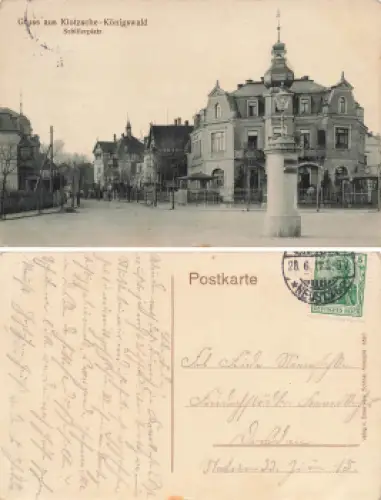 Klotzsche-Königswald Dresden Schillerplatz o 1912