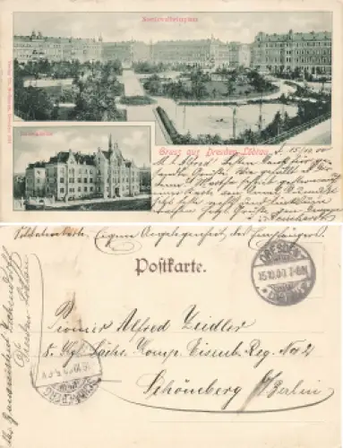 Löbtau Dresden Nostitz Wallwitz Platz Luisenheim o 1900