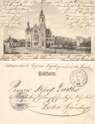 Löbtau Dresden Rathaus o 1901