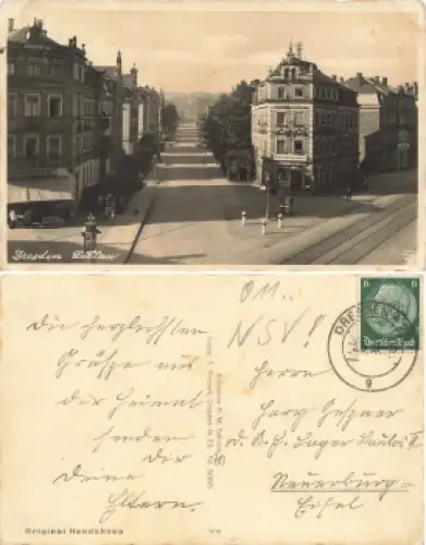Löbtau Dresden Saalhausener Strasse  Restaurant Scharfe Ecke o 1939