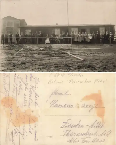 Löbtau Dresden Kolonie Reisewitzerhöhe Mohomer Strasse Dölzschener Strasse gebraucht um 1920