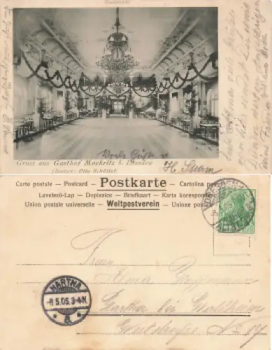 Mockritz Dresden Gasthof Otto Schüttel o 1905