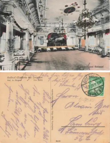 Mockritz Dresden Gasthof Konzert und Ballsaal A. Heyne o 1925
