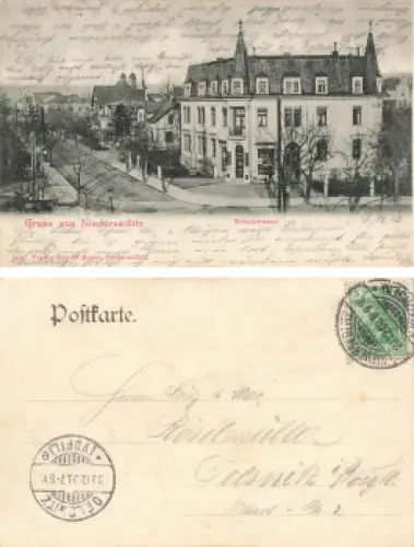 Niedersedlitz Dresden Schulstrasse o 1903
