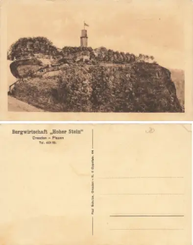 Plauen Dresden Bergwirtschaft Hoher Stein * um 1920