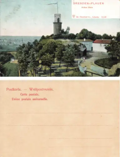 Plauen Dresden Bergwirtschaft Hoher Stein * um 1900