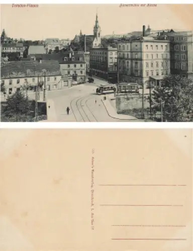 Plauen Dresden Bienertmühle mit Kirche * um 1910