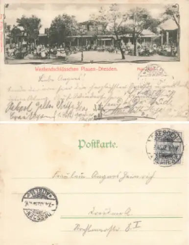 Plauen Dresden Westendschlösschen Max Tögel o 1902