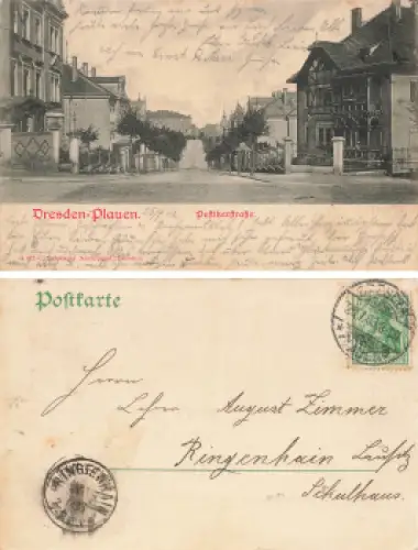 Plauen Dresden Pestitzerstrasse o 1903