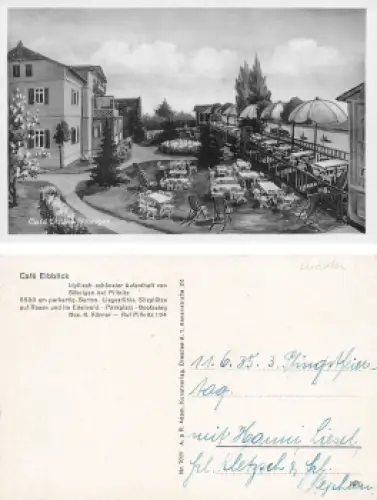 Söbrigen Dresden Cafe Elbblick K. Körner gebraucht 1935