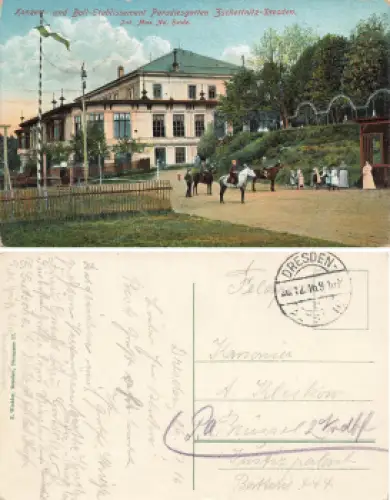 Zschertnitz Dresden Konzert und Ball Etablissement Paradiesgarten o 1916